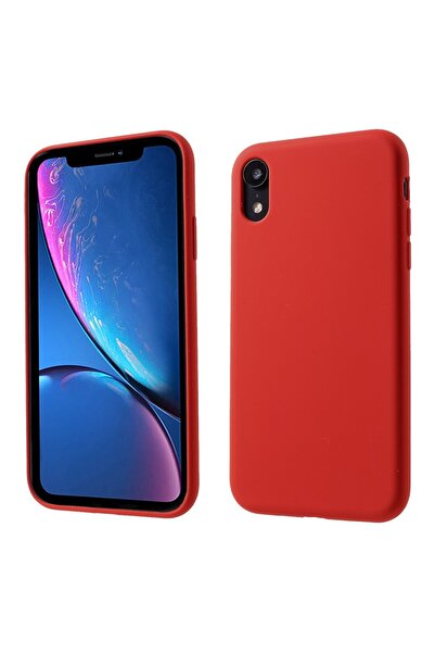 Apple Protective Case Compatible with iPhone XR Liquid Silicone Red