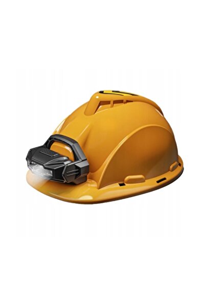 Flippy Kids' Toy Safety Helmet with Flashlight, Plastic, Orange, 29.5x19.5x6.5 cm