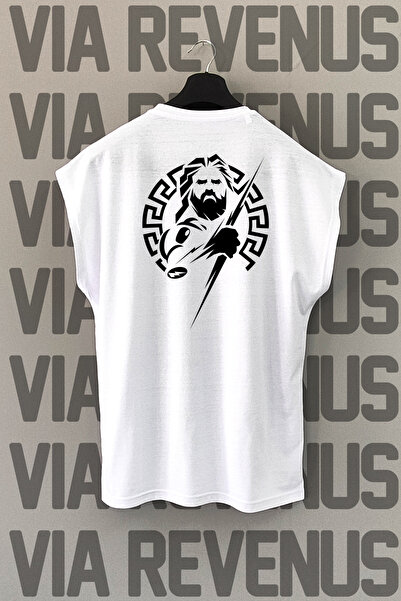 Vordevia Zeus Спортивна футболка з принтом на спині та без рукавів, з велосип...