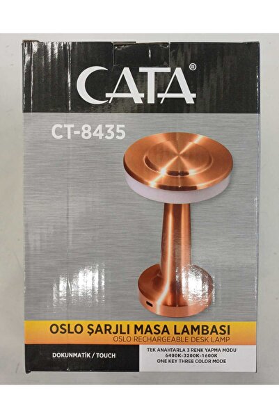 Cata CT 8435 OSLO ŞARJLI MASA LAMBASI 3 RENK