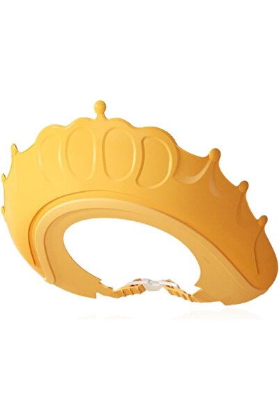 Flippy Children's Bathroom Protection Visor, Fippy, Crown Model, Adjustable Size, 24x22cm, Yellow