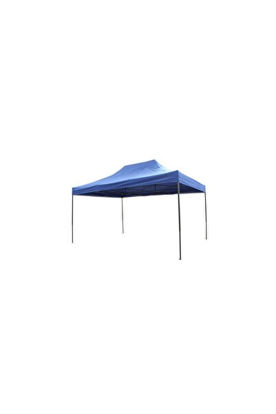 Flippy Cort pliabil albastru 3x4.5m, cadru metalic pentru curte, grădină, evenimente