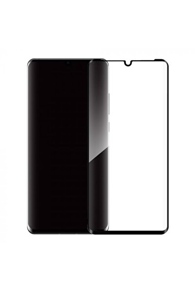 Flippy Folie de sticlă curbată, compatibilă cu Huawei P30 Pro Full Face Negru,