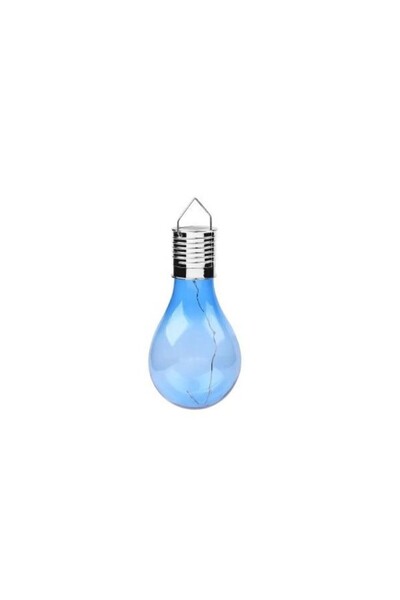 Flippy Solar LED Decorative Lamp shaped as Bulb for exterior, hanging, IP65, Ultron Blue,