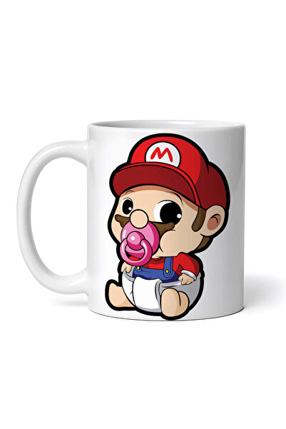 OEM Εξατομικευμένη Λευκή Κούπα, Mario Baby, Inovatix®. 330ml