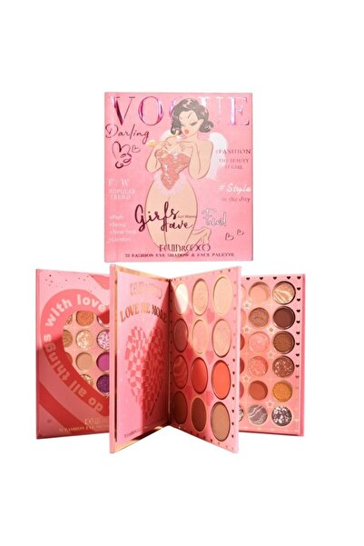 The Hub Paleta farduri Kevin&Coco, 72 culori, stil carte, 3 straturi, pudră compactă, clasic, Multicolor