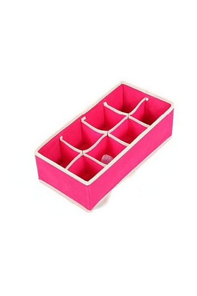 Flippy Storage Box, For Underwear, Socks, Bras, Textile, 32 X 16 X 10 Cm, Pink