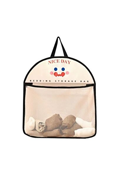 Flippy Storage Bag, Hanging Pouch, Multifunctional, Mesh, 40 x 10 x 44 cm, Black