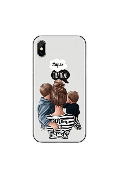 Flippy Carcasă de protecție compatibilă cu Huawei Nova 9 Glass Print Super Mom multicoloră