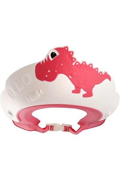 Flippy Children's Bathroom Protective Visor, Fippy, Dinosaur, Adjustable Size, TPE+PP, 22x21 cm, Red