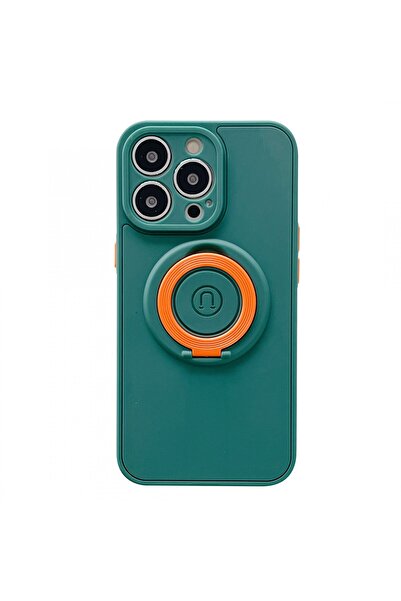 Flippy Protective case compatible with Apple iPhone 13 Mag Safe Silicone Green