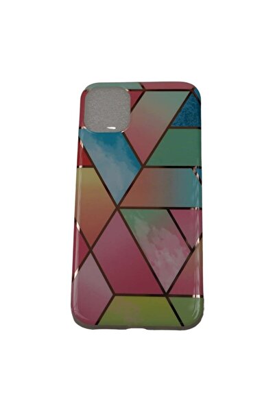 Flippy Protective case for Samsung A51 Soft IMD TPU Marble Geometric Pink