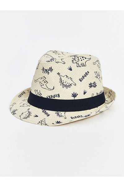 LC Waikiki Dinosaur Printed Boy's Fedora Hat