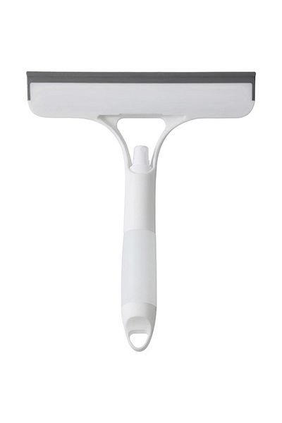 Flippy Racletă de curățare, Flippy, Multifuncțională, Pulverizator, Racletă din silicon, Burete, 21.5x25.7 cm, Alb