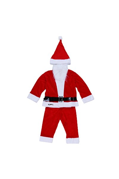 Flippy ® Santa Claus Costume for Boys, 1-3 years, 5 pieces, approximately 63 cm, Velvet