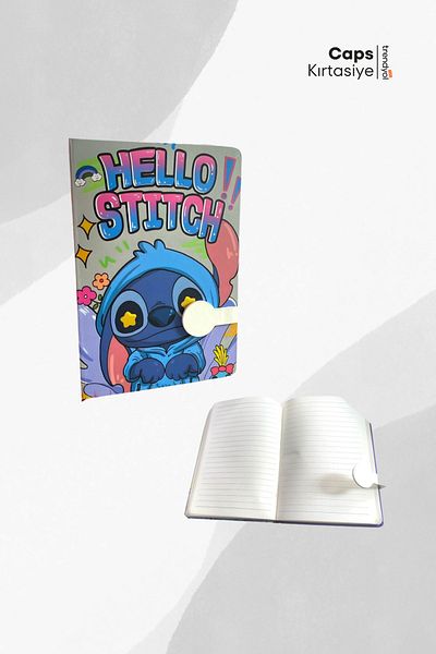 caps office A5 Size Stitch Themed 160 Pages Colorful Cover Notebook – 4 Different Theme Options
