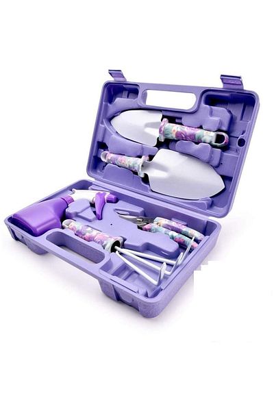 OEM Set of 5 gardening accessories, storage bag included, stainless steel, 38 x 2