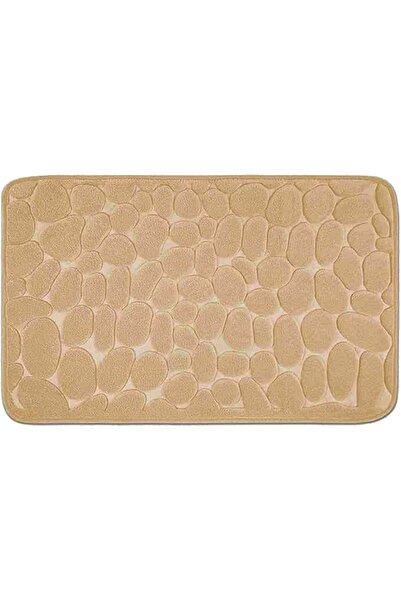 Flippy Non-Slip Bath Mat, Flippy, Quick Drying, 3D Stone Pattern, 40x60 cm, Beige
