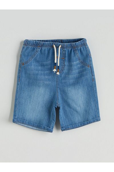 LC Waikiki Elastic Waist Boy Jean Shorts