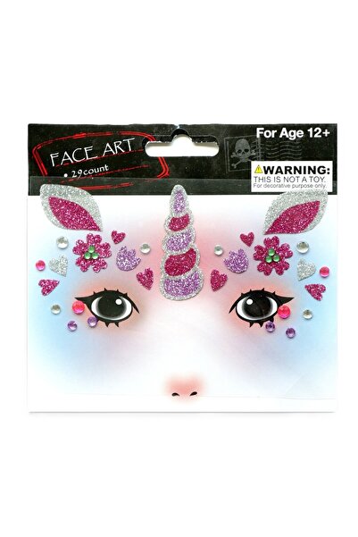 Flippy Temporary Face Sticker for Makeup – Unicorn Model, Multicolor