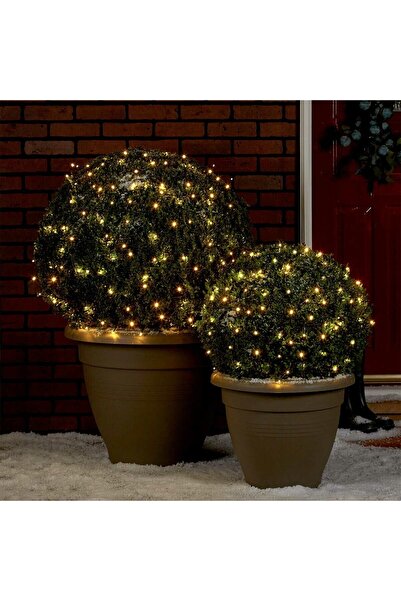 Bibilel Linear Christmas Lights 24 m, 300 LED, 8 Modes, 220V, Warm White