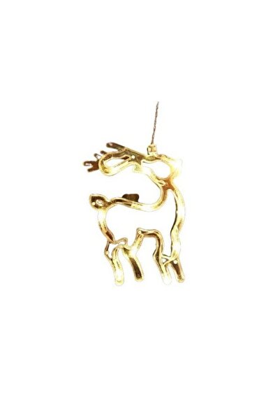 Flippy Decoratiune de Craciun Luminoasa in forma de Cerb/Caprioara, 18x13 cm, cu Ventuza, Alb Cald,