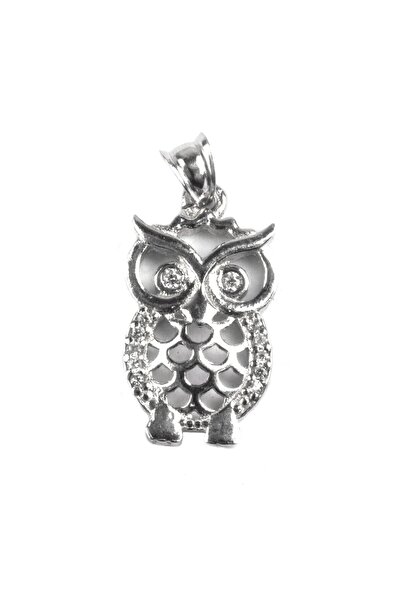 Bibilel Pandantiv din Argint 925, model Bufnita cu pietre