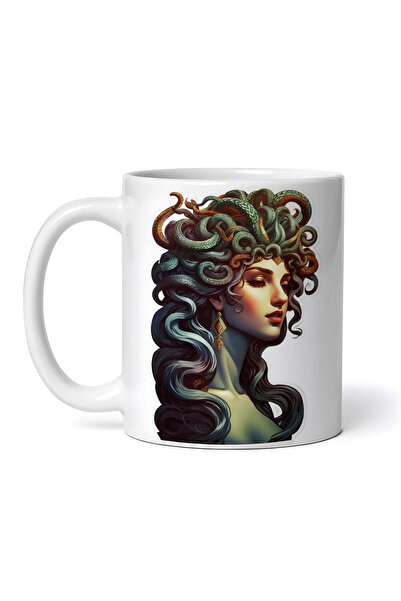 OEM Εξατομικευμένη Λευκή Κούπα, Μυθολογικός Χαρακτήρας Μέδουσας, Inovatix®. 3...