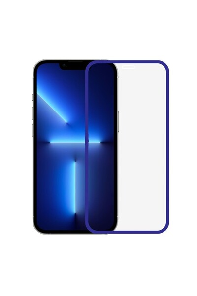 Flippy Protector de ecran din sticlă securizată pentru Apple iPhone 15, Flippy, luminos, margine fosforescentă neon, mat