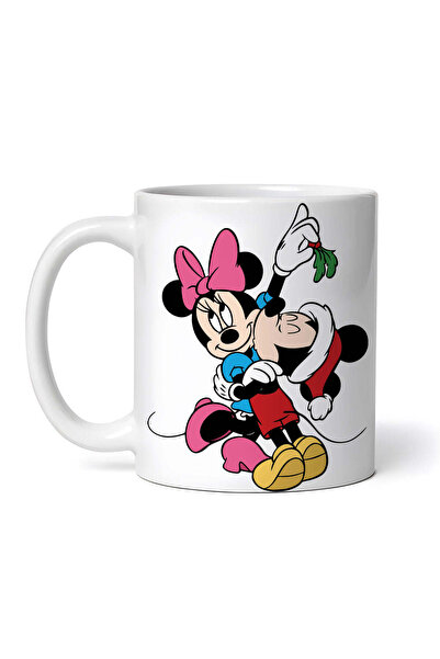 OEM Εξατομικευμένη Λευκή Κούπα, Mickey Kissing Minnie, Inovatix®. 330ml