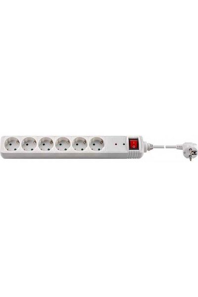 goobay Extension cord 6 sockets 1.4m with protection with illuminated switch 3xG1.5mm Goobay