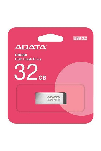Adata Flash drive metalic ADATA UR350 USB3.2 32GB UR350-32G-RSR/BK