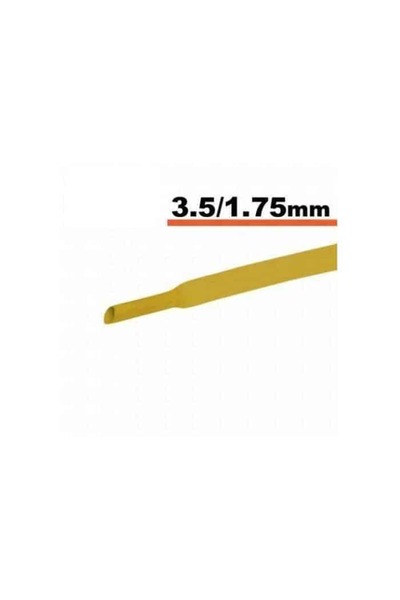 OEM Yellow heat shrink tube 2.5 mm/ 1.25 mm 50cm