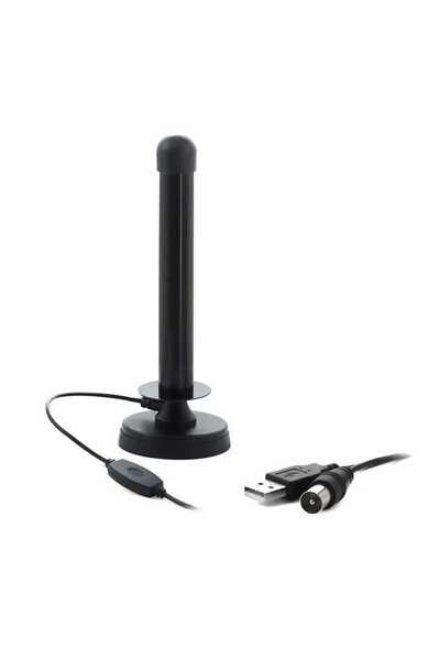 OEM Antena omnidirectionala VHF UHF DVB-T 26dB 47-870 MHz USB /RF cablu 4m 70 baza x 195mm ANT0358