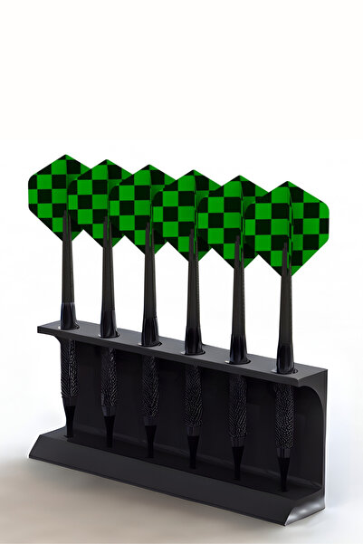 3D 6’lı Dart Ok Tutucu - Duvara Monte Dart Tutucu