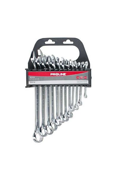 PROLINE Forged CR-VA combination wrench set 6-22mm 12 pieces PROLINE 35312