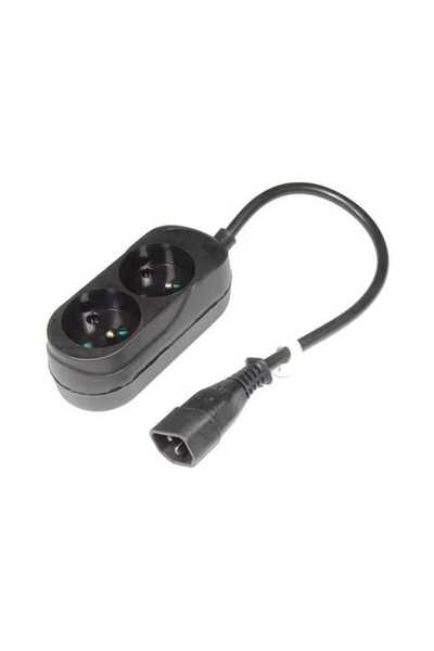 OEM Cablu alimentare adaptor de la UPS IEC C14 la 2x cupla schuko 0.3m JONEX