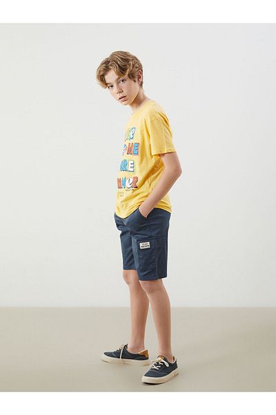 LC Waikiki Pantaloni scurți cargo pentru băieți cu talie elastică