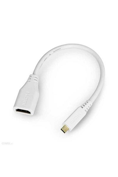 Raspberry Pi Cablu adaptor HDMI mama - micro HDMI tata 0.235m alb RASPBERRY 789RP-19040302