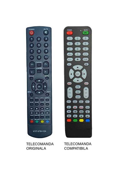 OEM Compatible remote control for Vortex TV V17-V19-V24 (457)