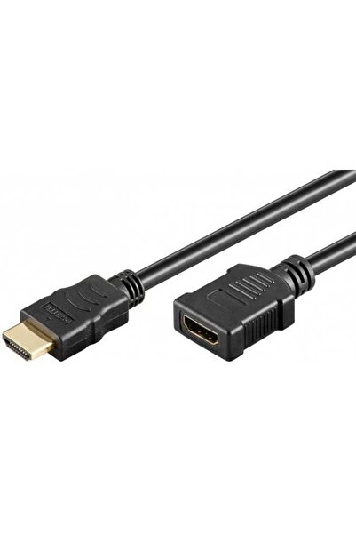 goobay Cablu prelungitor HDMI tata - HDMI mama v1.4 4K High Speed Ethernet contacte aurite 2m