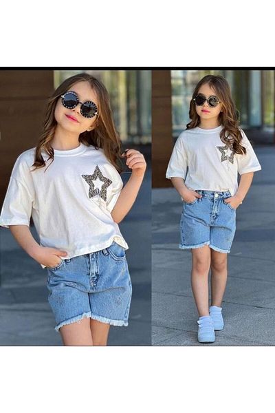 bambam kids Children's Star Stone Jeans Suit