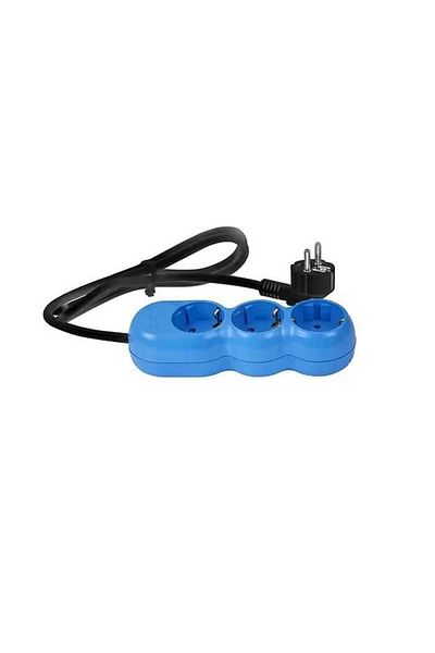 OEM Electrical extension cord 3G1.5 blue 3 sockets 3m AS3015N03 Wconn