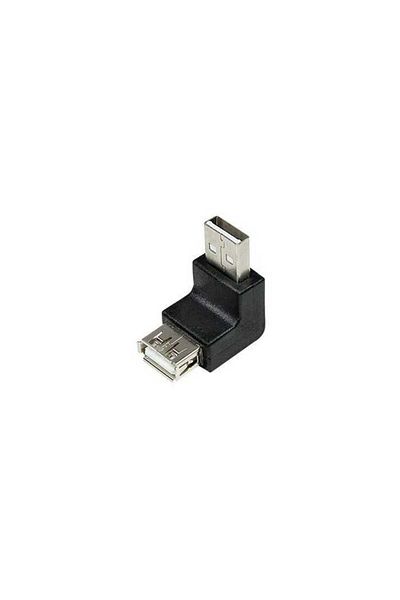 LogiLink USB 2.0 A female socket - USB A male angled plug adapter LOGILINK
