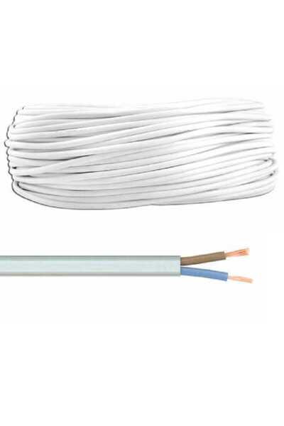 OEM Cablu electric bifilar dublu-izolat cupru 2x1.5mm2 plat alb MYYUP H03VVH2-F 2x1.5
