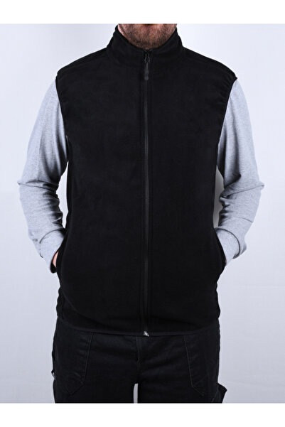 By Okat Fleece Work Vest with Zipper, Elasticated Sleeves and Hem, Keeps Warm, Flato Pocket