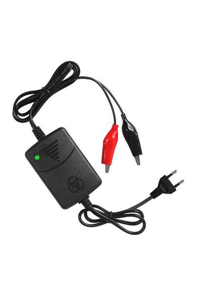 OEM Battery charger for VRLAB 12V 1.5A lead-acid/gel 230V power supply with 2x crocodile