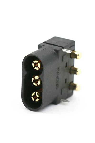 AMASS DC power connector male socket MR60 3-pin 35A /600V THT AMASS MR60PW-M