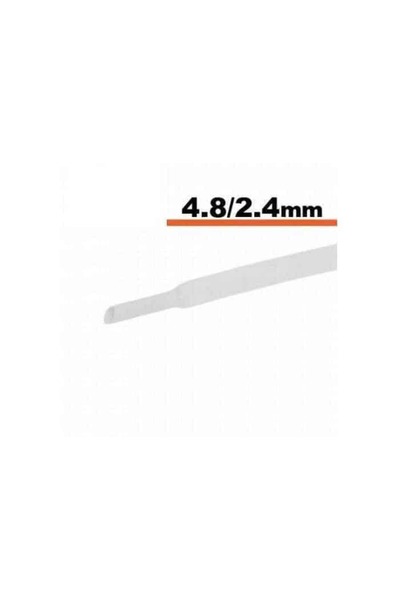 OEM Tub termocontractibil alb 4.8mm/ 2.4mm 0.5m