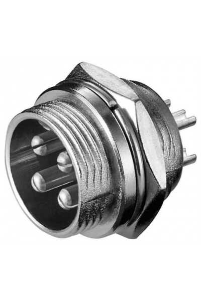 goobay XLR male microphone jack 4 pins on panel